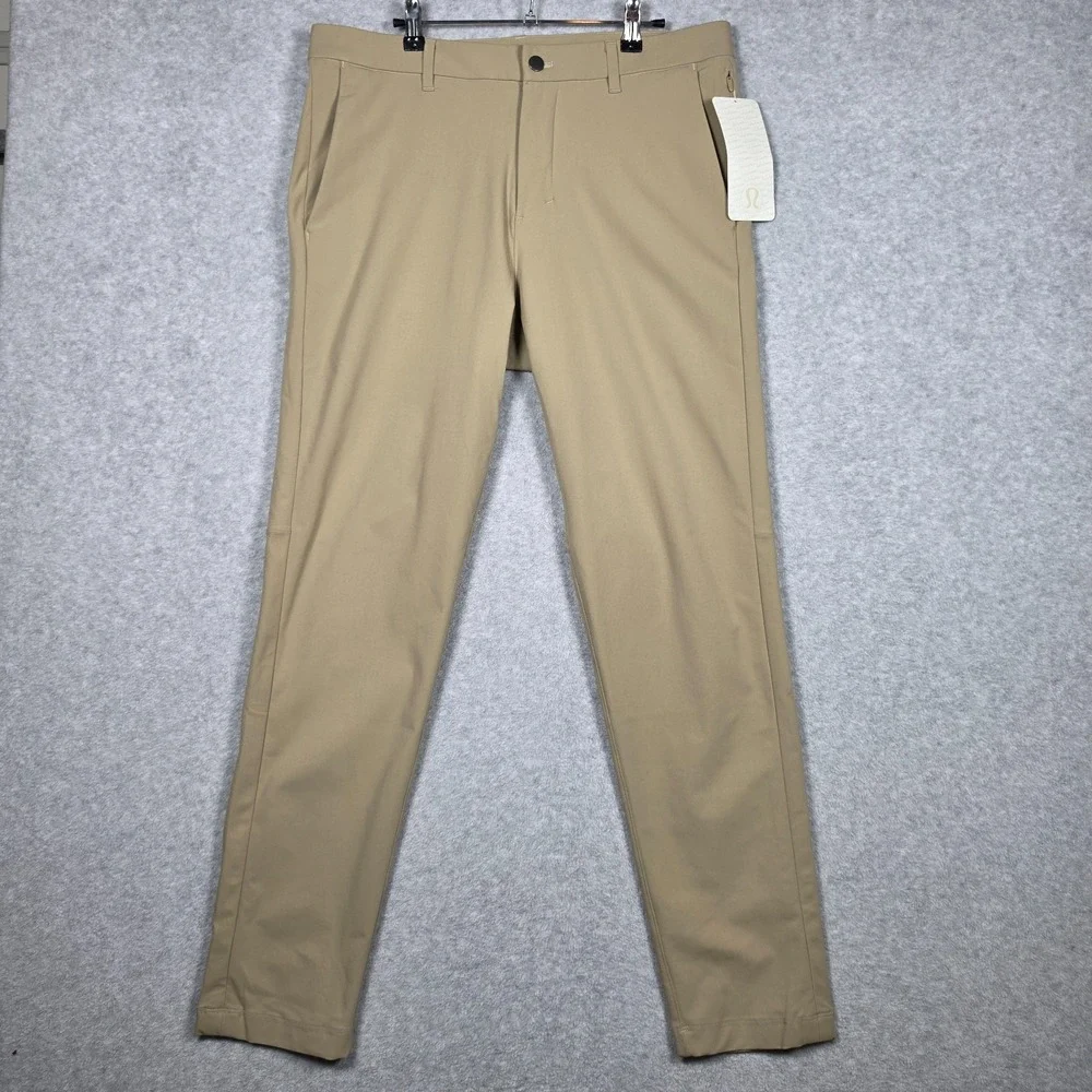 Lululemon Pants Mens 34x31 Light Brown Commission Pant Slim Fit ABC Warpstream